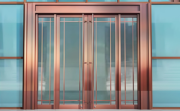 彭阳玻璃地弹门